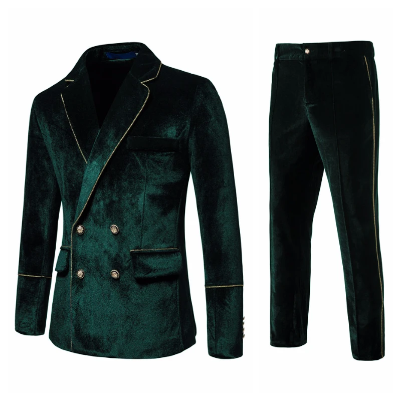 2022 NOVÉ PÁNKY High-End Velvet Suits Módne neformálne šaty bunda bunda a nohavice
