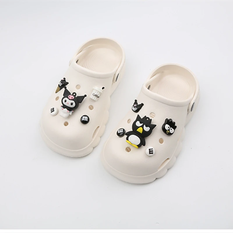 2022 Nové špičkové ženy Dievčatá Dievčatá rodič-dieťa Mules Detské dreváky Roztomilé sandále Karton Slipper Shoes31 33 34 35 36 37 38 39 40 41