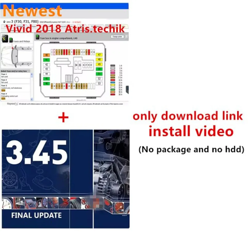 2023 Automatické opravy softvéru Vivid 2018 Workshop Data 2018 Atris-Technik Europe Automotive Softvér