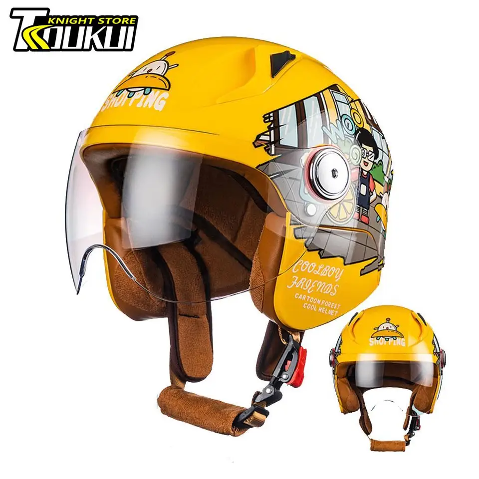 2023 Deti prilba prilba dot bezpečnosť ochrana detských prilby darček pre chlapca dievča motocyklová prilba módna cool osobnosť Casco Moto