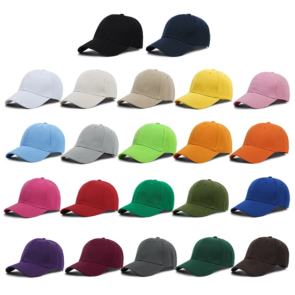 2023 Detské klobúky Kids Snapback Golf Cap Solid Color Farby vtipné klobúky jar letné hip hopy klobúky klobúky slnečné čiapky kosti nastaviteľné čiapky
