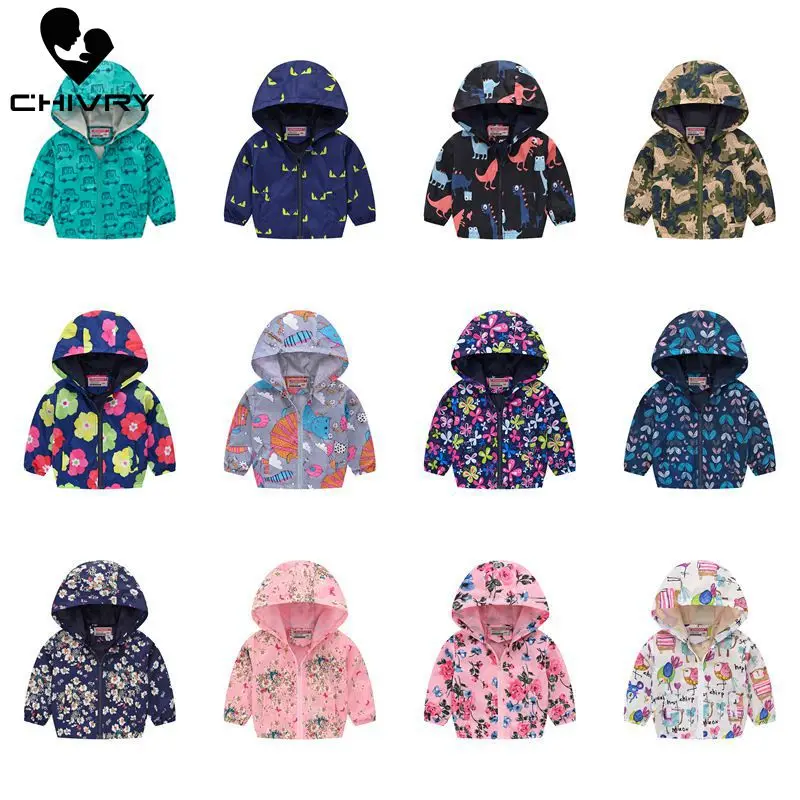2023 detské oblečenie chlapci BACKY DETI DETSKÉ ODPEROVÉ ZIPPER Windbreaker Baby Fashion Print Coat