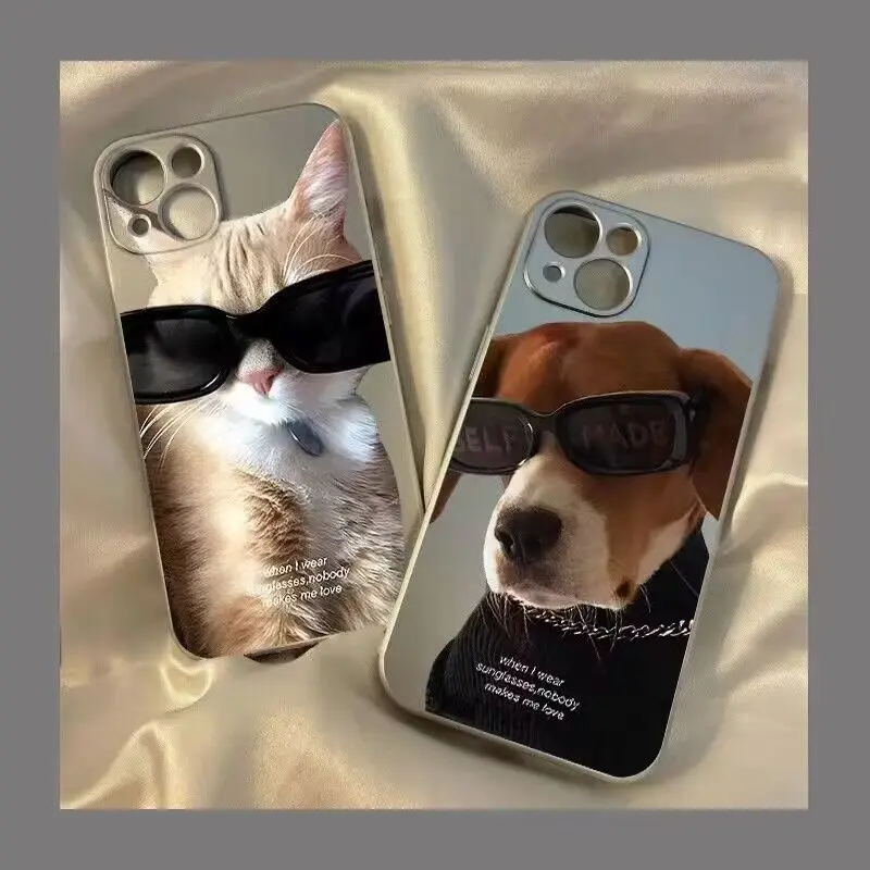 2023 INS SOCKOPPROUT PIERE PANECE pre iPhone 15 14 13 12 11 Pro Max xs xr 7 8 Plus nové slnečné okuliare pre mačky a ps