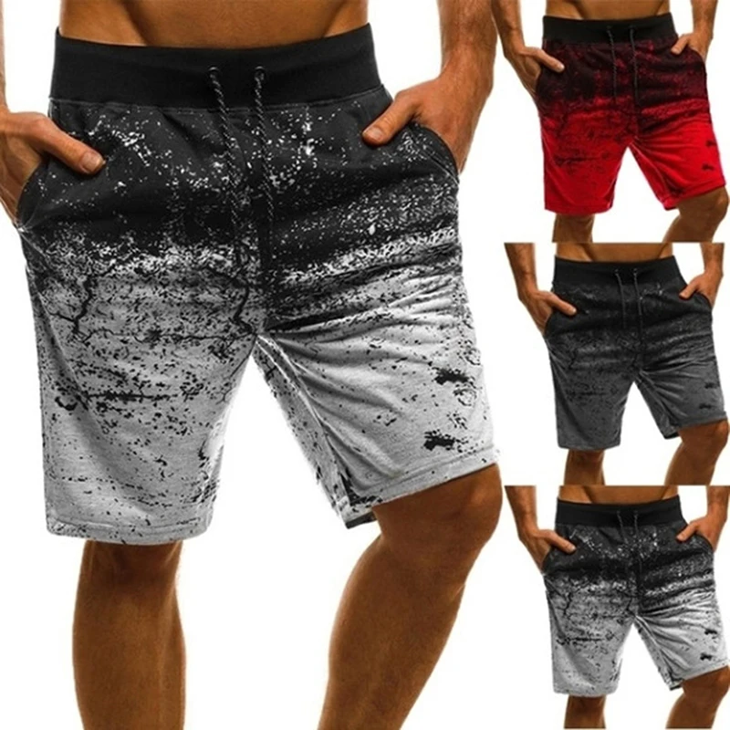 2023 módnych mužov Príležitostné šortky módne tlačené joggery krátke tepláky Summer recvrápky hip hopové šortky na cvičenie vonku