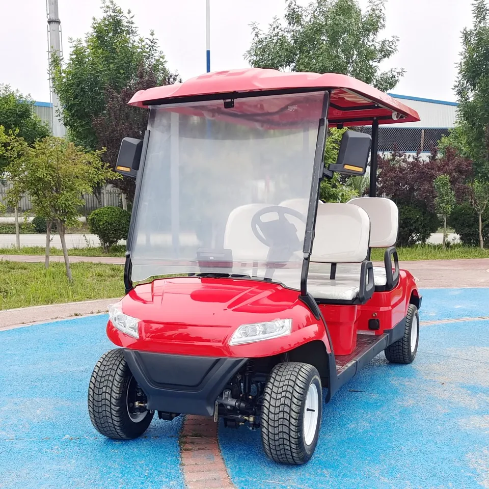 2023 Najnovší dizajn 4 6 Seater Golf CARTS Elektromagnetický brzdový systém elektrické golfové vozíky na prehliadku prehliadky