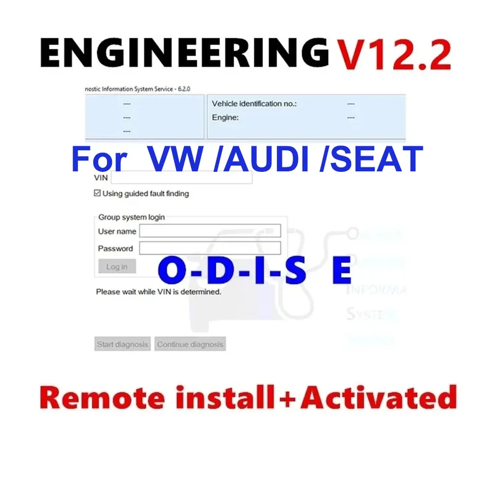 2023 Najnovší softvér ODIS-E V12.2.0+inžinierstvo ODIS FlashDaten ECU Firmware Flash Data Files pre VW pre Audi pre sedenie pre SkoDA