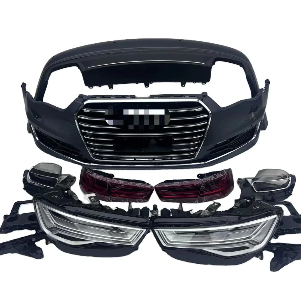 2023 Najpredávanejšia súprava karosérie pre Audi A6 C7 Bumper Externé príslušenstvo aktualizované na najpredávanejšiu súpravu C7PA Sport S6 RS6