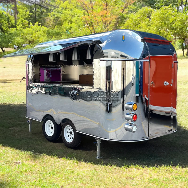 2023 Najpredávanejšie outdoorové potravinové nákladné vozidlo s plnou kuchyňou Concesie Food Trailer Mobile Fast Food Trailer