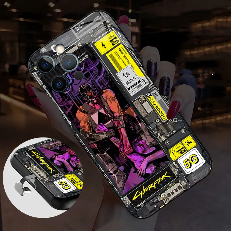 2023 Najpredávanejší Anime Anime LED puzdro pre telefón Samsung Galaxy S20 S21 S22 S23 S23 Plus Ultra Note 10 20 Smart Control LED Cover Telefón