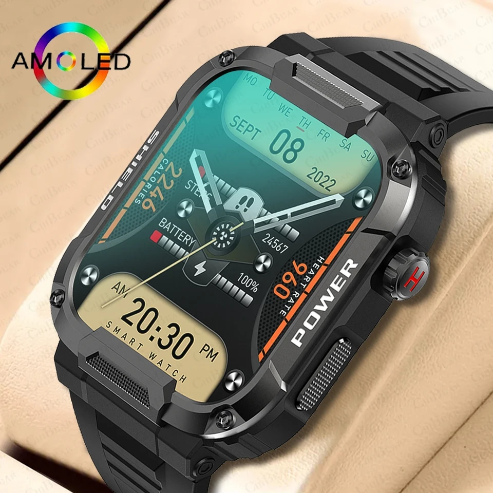 2023 New Mk66 Smart Watch Men Veľká batéria Hudba prehrávanie fitness tracker ip68 nepremokavý Bluetooth Call Sports Smart Watch