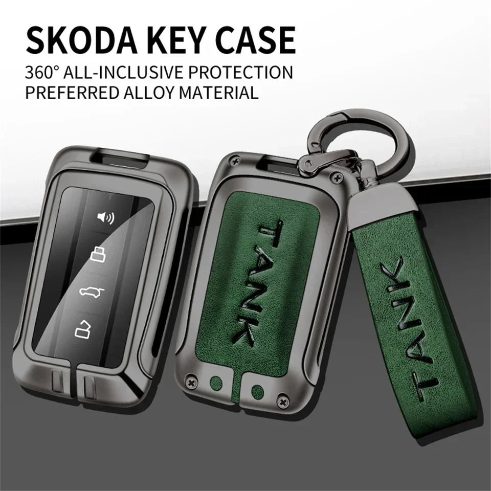 2023 Nová zliatina zinku+koža+TPU CAR CARE DREHAL KEY BAG REAP pre skvelú stenu GWM WEY TANK 300 500 Príslušenstvo