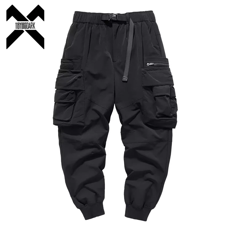 2023 Nové taktické nákladné nohavice Men hip hop čierne funkčné bežecké nohavice elastický pás Pant Streetwear Techwear