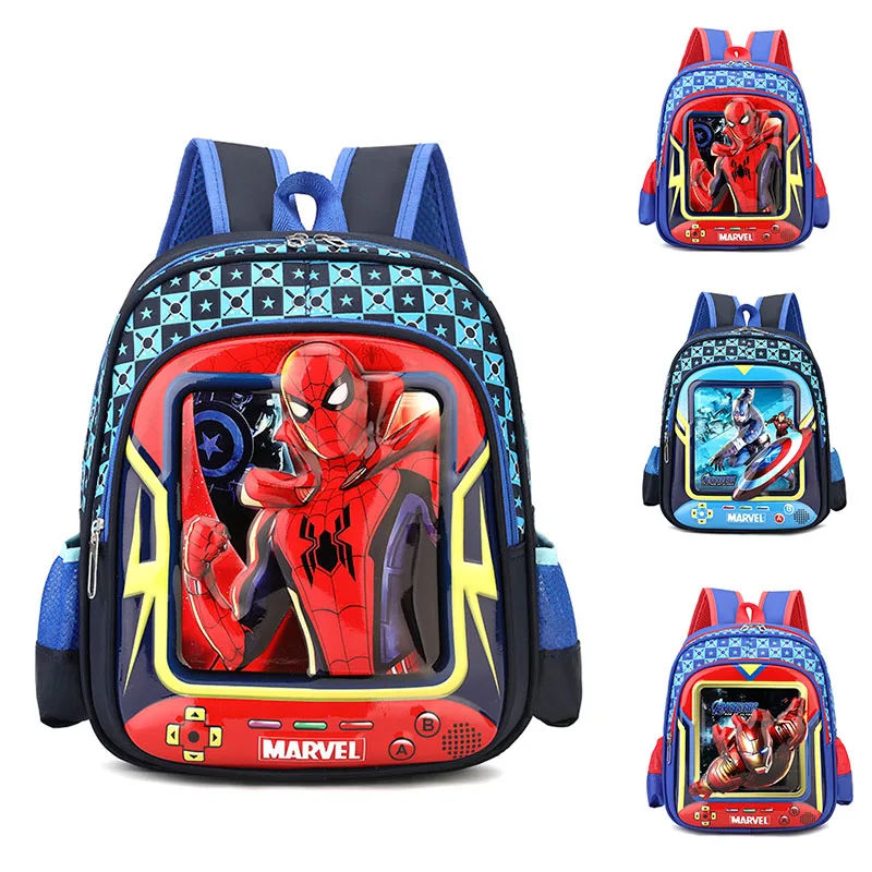 2023 Nový pavúk muž Disney Frozen Elsa The Avengers Materské školy Karikatúra Schoolback 3D karikatúra batohový trend Populárna taška