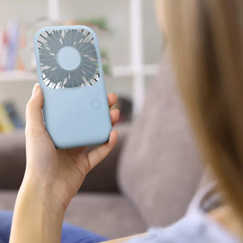 2023 Nový vreckový počítač Malé ventilátor Mini prenosné vrecko Malé ventilátor USB nabíjanie Model letné chladiace vybavenie
