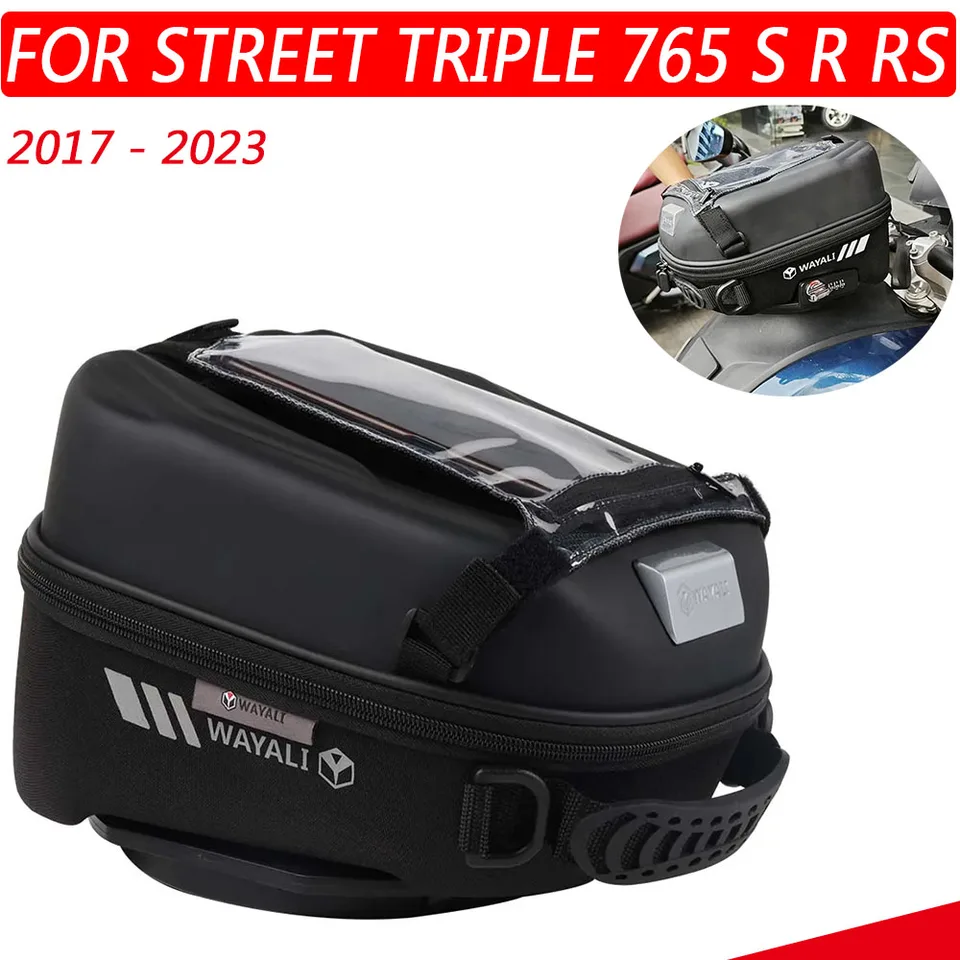 2023 pre Triumph Street Triple S 765 SR RS Tank Bag batožina batožina Racing Racing Bag Storage s dotykovým vreckom 2022 2021 2020