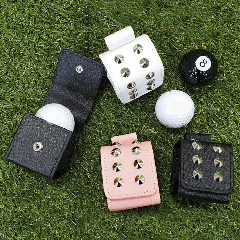 2023 PU Leather Golf Ball Bag Nivets