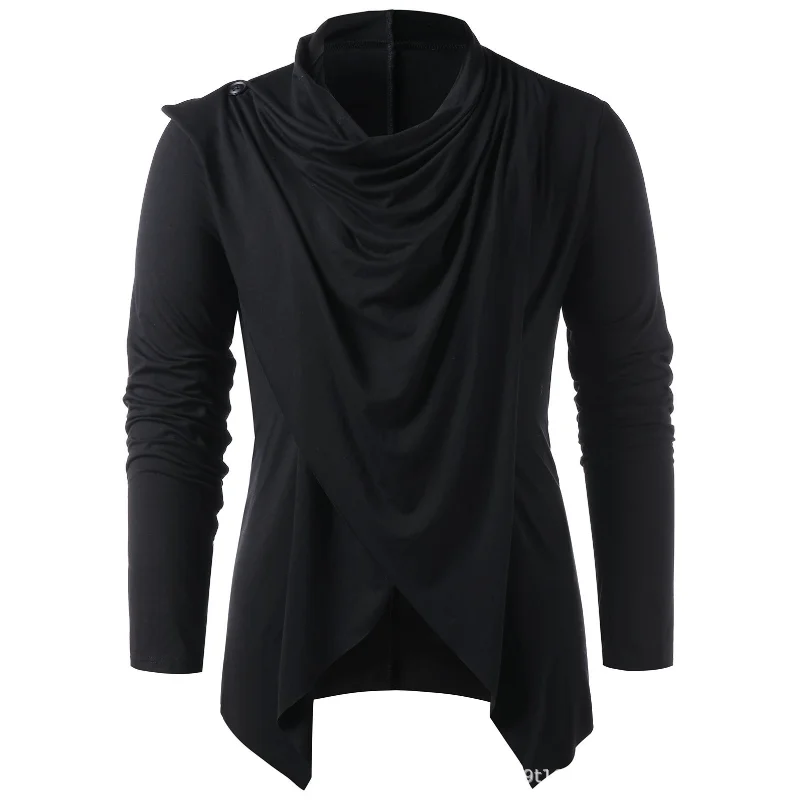 2023 Pánska módna masívna farebná sveter Pánske tričko s dlhým rukávom Slim Fit Sweater Príležitostne