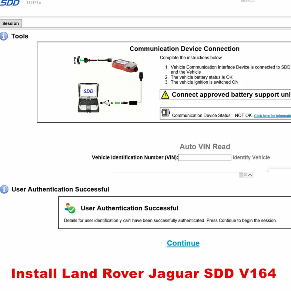 2023 SDD JLR IDS Úplný program pre Land Rover Jaguar verzia SDD V164 Inštalácia a aktivácia
