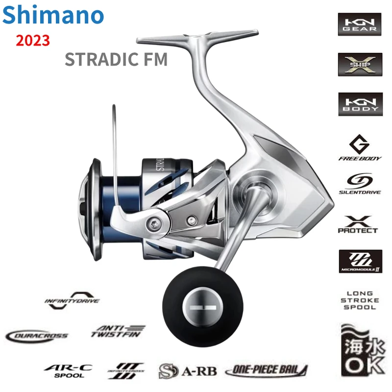 2023 SHIMANO STRADIC FM 1000S C2000S 2500S 2500SHG C3000 C3000HG C3000XG 3000MHG 4000MHG 4000XG C5000XG Spinning Rybárske cievky