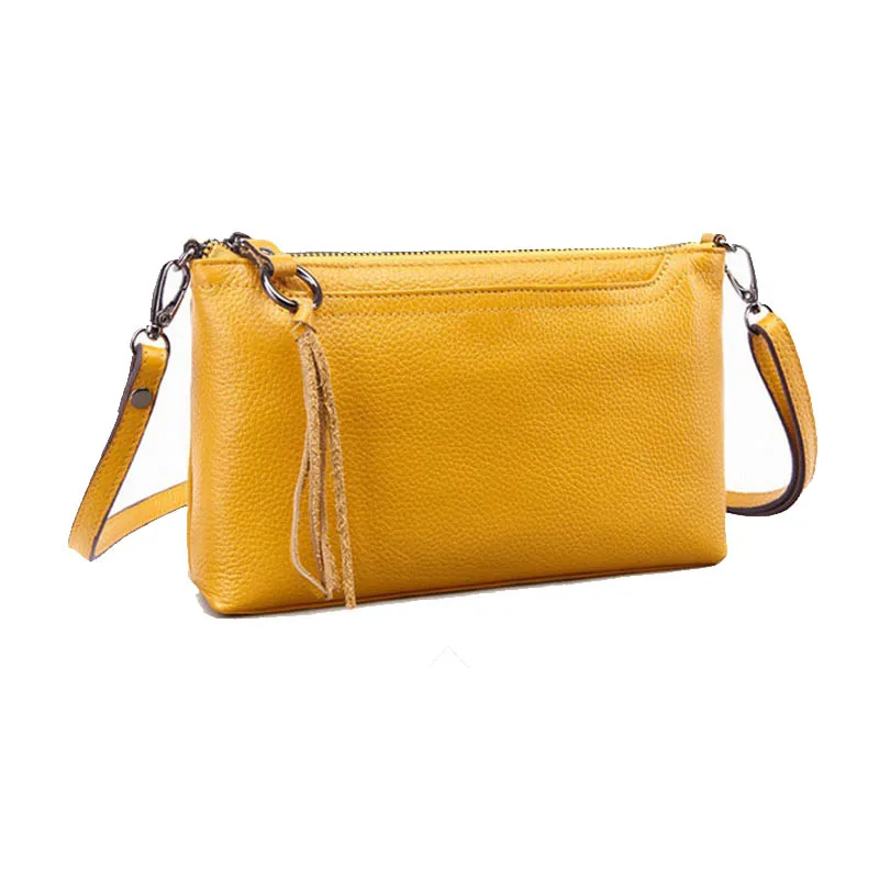 2023 Ženy móda nová malá klapka taška Originálne kožené retiazky v taške Ženská taška na večierok s kabelkou Crossbody Ramer Bag Yellow G005