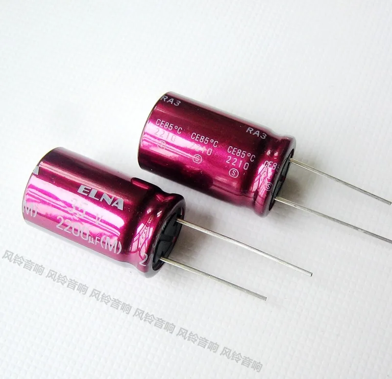 2024 10ks Pôvodný nový 2200UF 35V Japonsko ELNA Audio Cytleor 35V2200UF 16*25 RA3 Purple ROPE