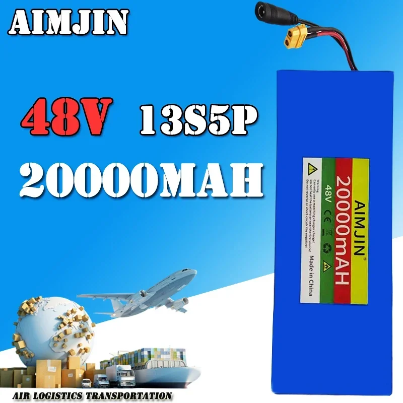 2024 13S5P 48V 20AH lítium batérie 18650 Vstavané inteligentné BMS pre prepravné vybavenie Vonkajšie napájacie zdroje atď.