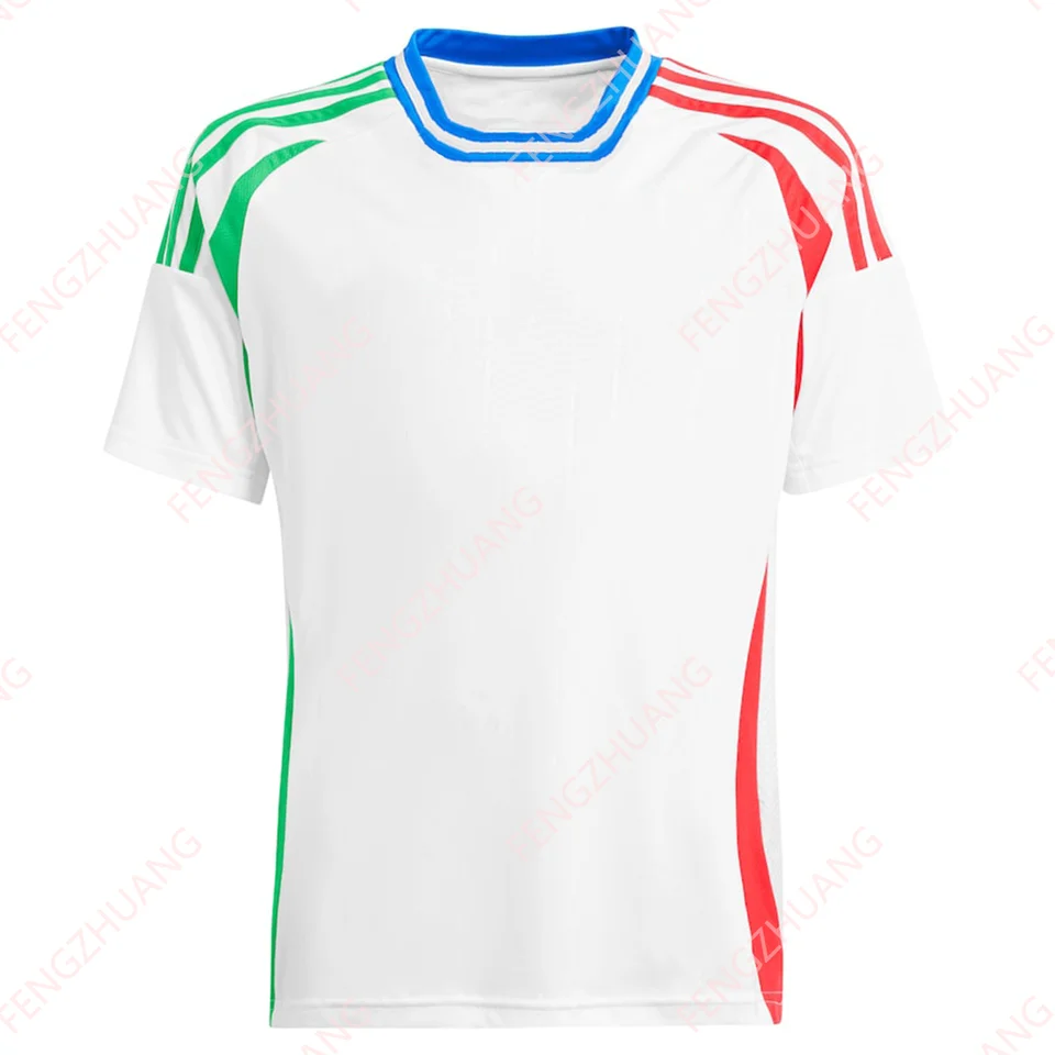 2024/25 Italia Jersey Man Outdoor Pow Absorbent rýchleho suchého futbalového dresu Summer Classic Loose Jersey Tee Nové