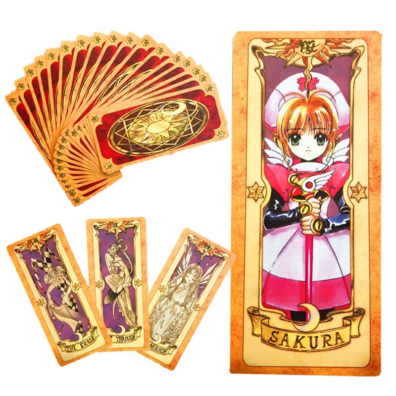 2024 60 ks/set Anime Card Captor Kinomoto Sakkura Cosplay Tarot Paper poker karta