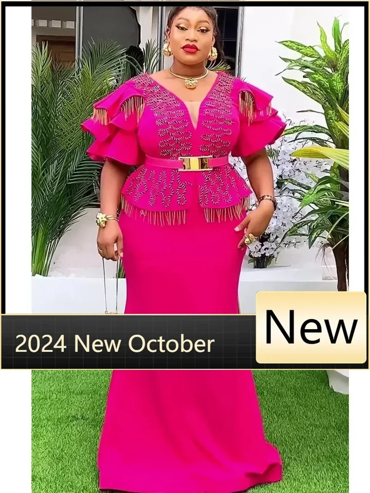 2024 Africké šaty pre ženy oblekom luxusné dámske elegantné šaty dámske oblečenie z Turecka