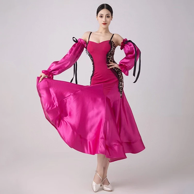 2024 Ballroom Dance Dress Women Adult Standard Waltz Dance Clothes Prom Cytle Days Performance Performance Stage Wear BL12348