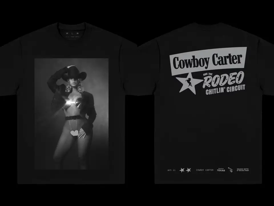 2024 Beyonce Cowboy Carter Album Tričká Pánske mužské tričká Fanúšikov