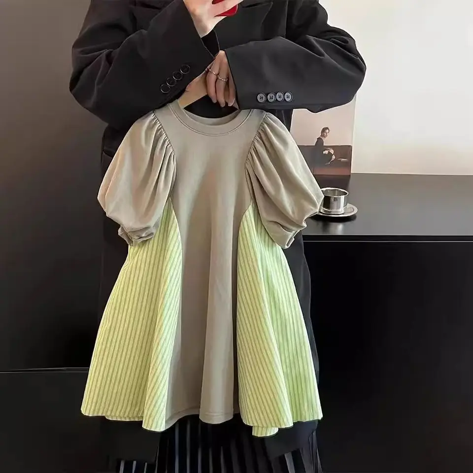 2024 Dievčatá letné šaty Puff Thorts Elegant Elegantné dievčatá deti narodeniny šaty deti deti neformálne oblečenie Vestidos