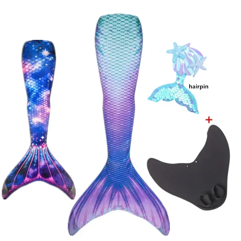 2024 Dievčatá Little Tails môžu pridať monofínový kúpalisko pre deti pre deti Dospelí letné šaty plavecký oblek Mermaid kostým Mn7