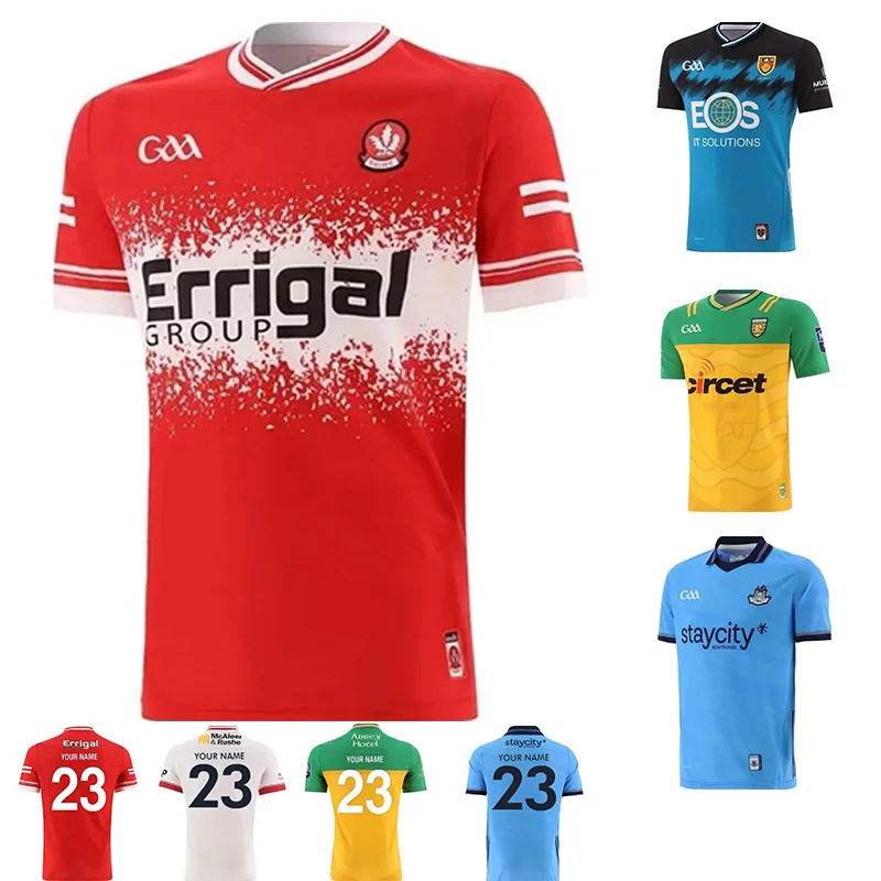 2024 Dillí GAA Domáce tričko Pánske tričko Rugby Autumn Coat Tipperary GAA Home Casy Loose Loose Harajuku Street Nadixed Top Clothing