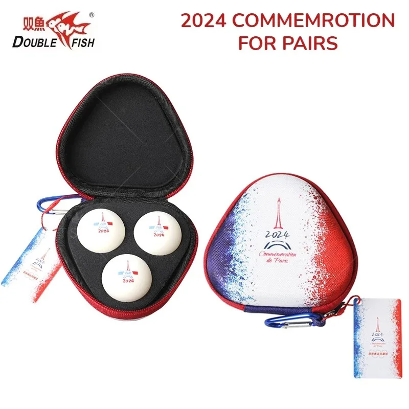 2024 Dvojitá ryba 40+ ping pong loptičky 3 hviezdičky Profesionálne originálne stolné tenisové gule Abs nový materiál pre súťažný štandard