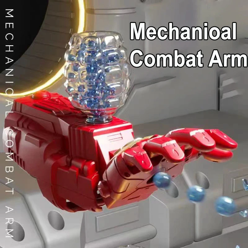 2024 Elektrické mechanioálne bojové rameno 7-8 mm guľôčkové guľky vodné gélové gélové štrbina nositeľných hračiek Guns Cosplay zbraň pre chlapcov darčeky
