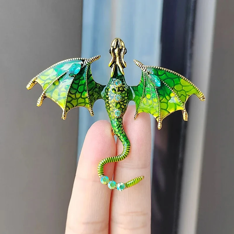 2024 ENAMEL DRAGON BOOCHES PRE MEN Ženy Dámske letecké oblečenie Dragon Suit Party Office Broš
