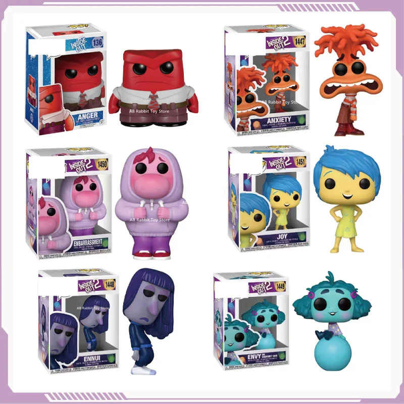 2024 Funko pop Inside Out 2 Anime Figure Film Version Edition Action Figurine Model PVC Socha Room Ozdob Zbierka hračiek