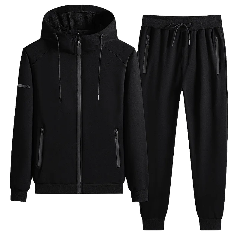 2024 Hooded Pants Novinky plus veľkosti Men Spory Setwear Nové jarné jesenné oblečenie Muž 2 kusy Mikina + tepláky 8xl