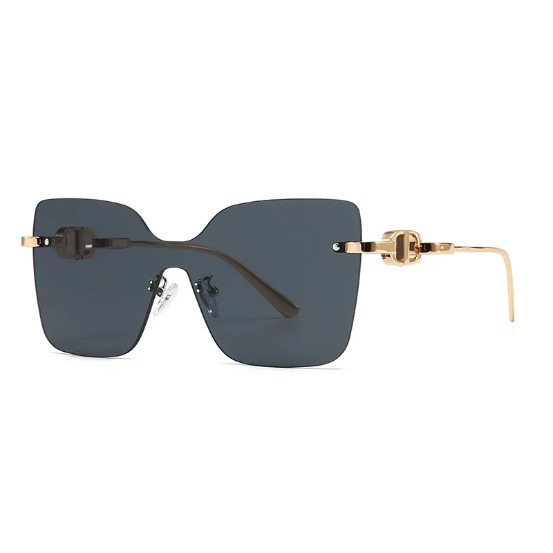 2024 Horúce módne návrhárske slnečné okuliare Trend Luxusné dámske mačacie oči One Piece Sun Gula Gafas de So Vintage Oversed Oviewear