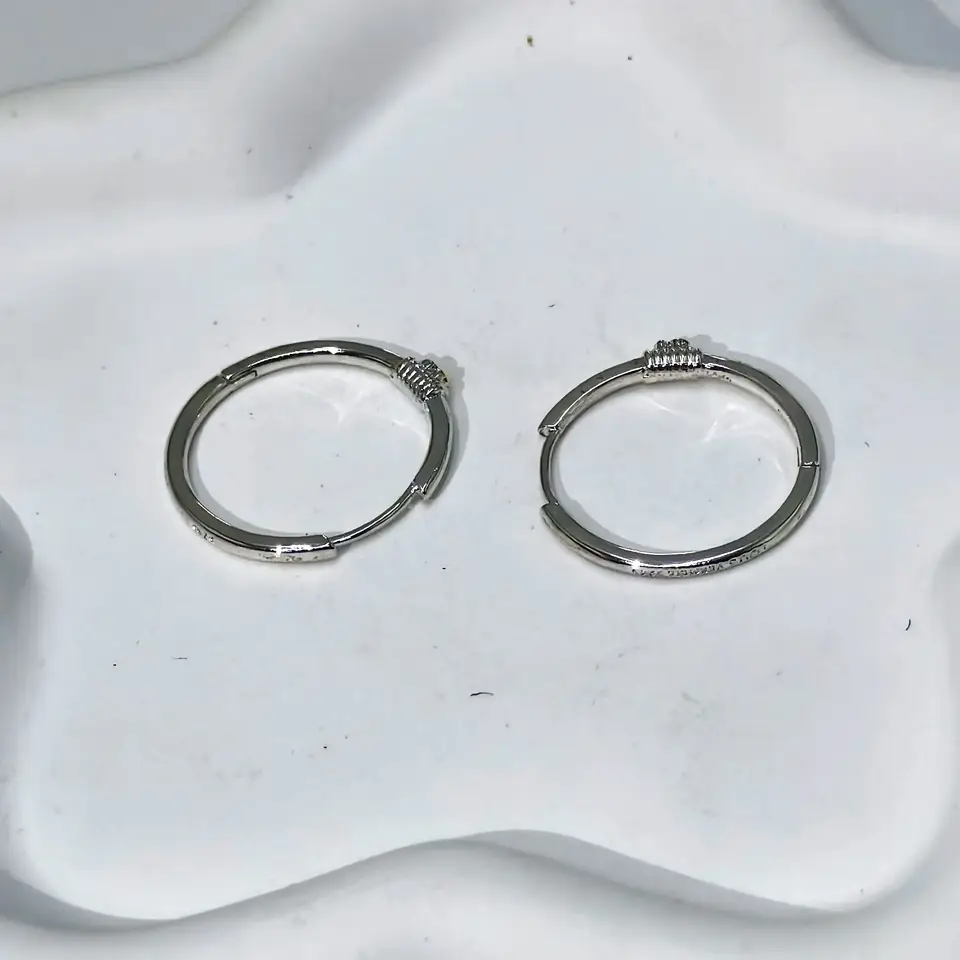 2024 Horúci originálny španielsky medveď šperky Simple Plain Circle náušnice Dámska párty Sexy doplnky milenca manželka sviatočný darček