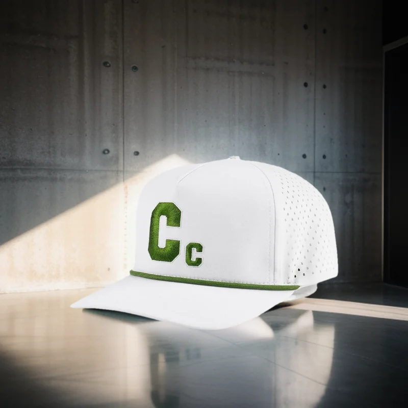 2024 Horúci štýl 5 panel Vysoko kvalitný otec klobúk vlastné vyšívanie loga lana baseball klobúk, vodotesný perforovaný klobúk