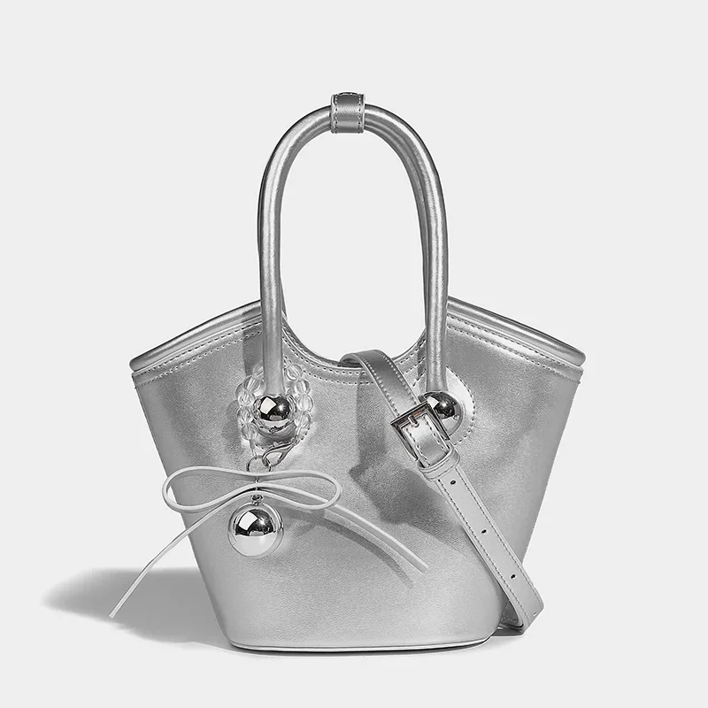 2024 Jeseň/zima nová mini špičková pociťová pocty s jedným ramenným šikmým crossbody taška čerešňový kvet romantika Romance kabelka tote taška žien