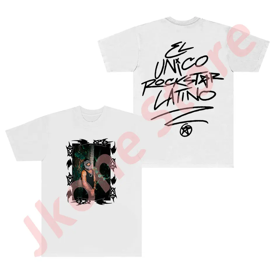 2024 Jhayco Album Cover Tee Nové logo Tričká Summer Women Men Fashion Hiphop Crewneck Top s krátkym rukávom