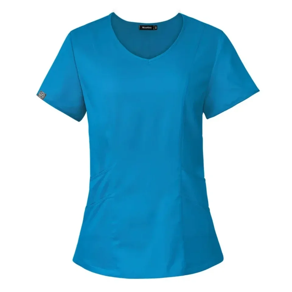 2024 Logo Uniform Medical Scrubs Jogger Unisex Sets letná biela nemocnica uniformy sestry krása zubné salón pracovné oblečenie