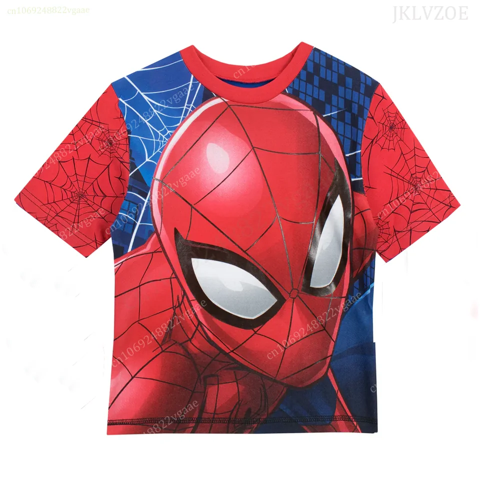 2024 Marvel Avengers Spider Man T košele Kids Men s krátkym rukávom tričko oblečenie deti rodina Spiderman Cosplay