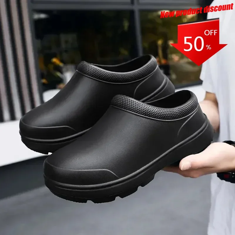2024 Men Dámske topánky Eva Chef Shoch Non-Slip Witerproof Oil Hufof Shoes Pohodlné pracovníčky kĺzané vonkajšie rybárske topánky