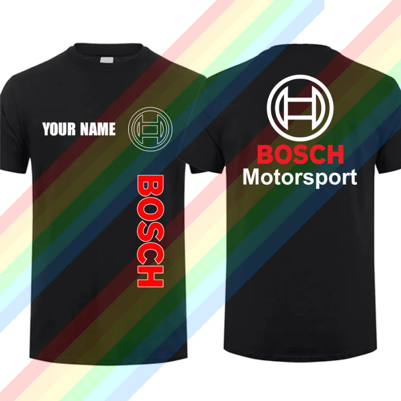 2024 Men T košeľa neformálne boschs logo Tričko Tričko Grafické letné športy Krátke rukávy 100% bavlnené streetwear Cool Tee S-3xl
