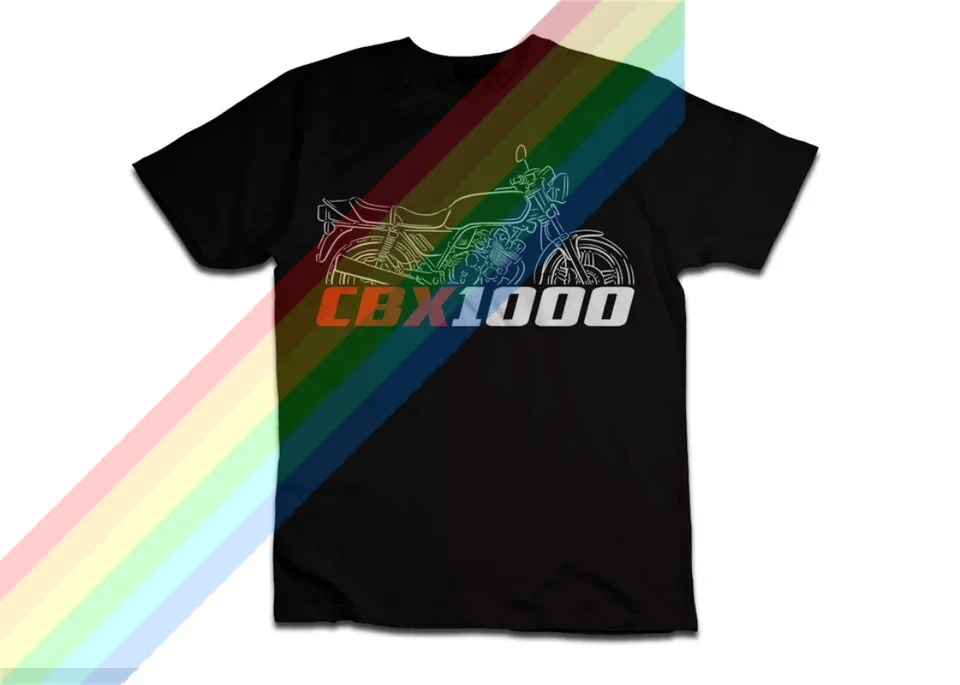 2024 Men T košeľa Tričko Hondas Hondas CBX1000 1978-1983 Motocyklové tričko Grafické letné krátke rukávy 100% bavlna S-3XL