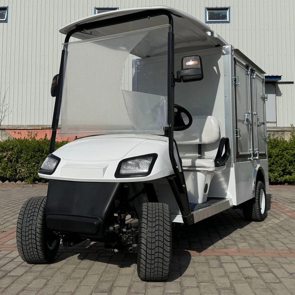 2024 Moderná módna značka 4 sedadlá Prispakulovanie klubového automobilu 48/72 V Elektrický golfový lovecký košík s CE Dot